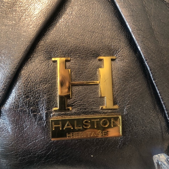 Halston Heritage Leather Clutch Bag - Picture 6 of 7